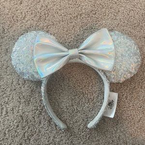 Silver Sequin Minnie Ears